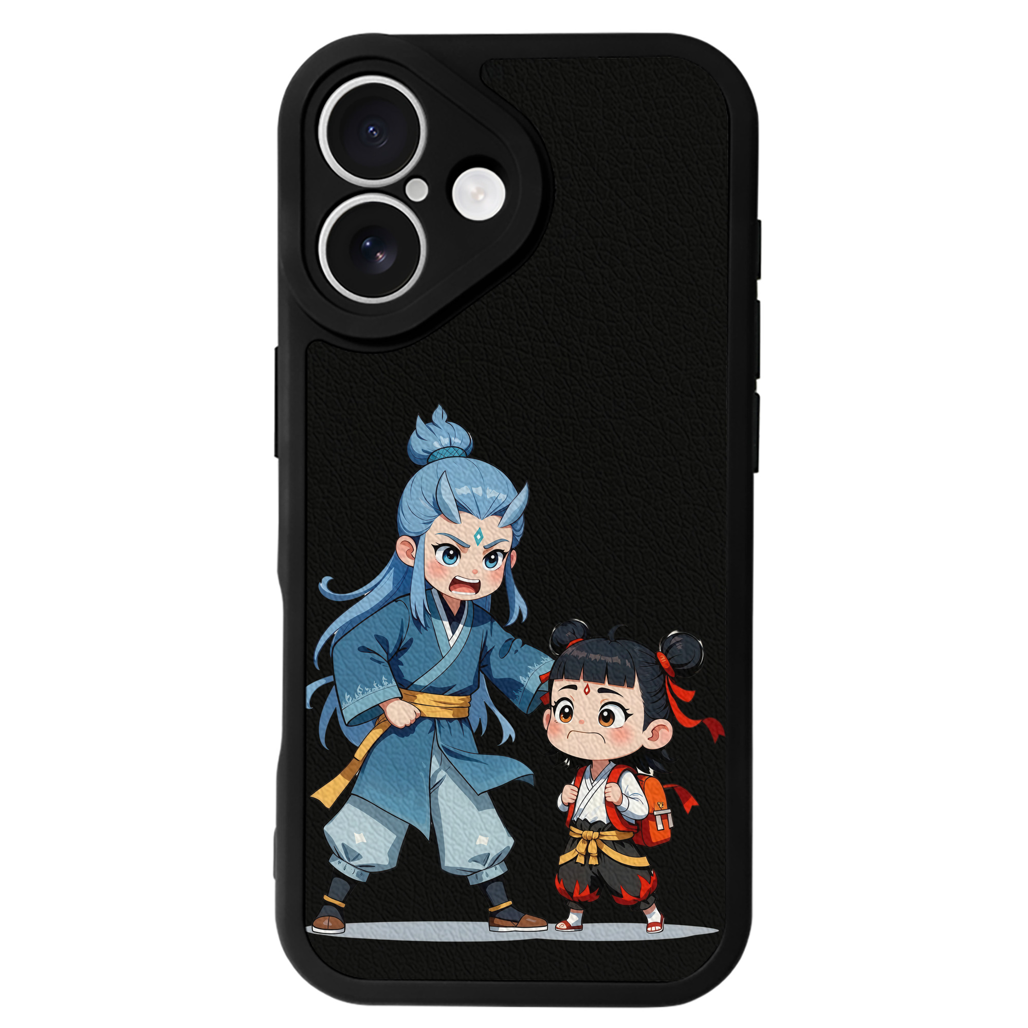 （画像用） Ne Zha 2 ナタ 魔童の大暴れ 【iPhone 16シリーズ対応】シリコンスマホケース（レザー調） 材質：シリコン